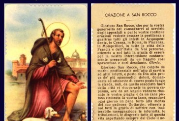 1° AGOSTO: ORAZIONE A SAN ROCCO