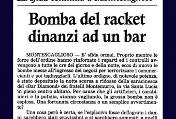 11 LUGLIO: BOMBA DEL RACKET AL BAR DIAMOND