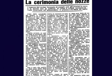 15 SETTEMBRE: LA CERIMONIA DELLE NOZZE