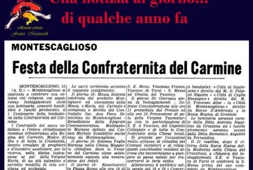 16 LUGLIO: CENTENARIO CONFRATERNITA DEL CARMINE