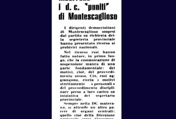 19 OTTOBRE: RICORSO DEI D.C. “PUNITI”