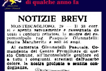 30 GENNAIO: MADRE DEL CAPOMANIPOLO