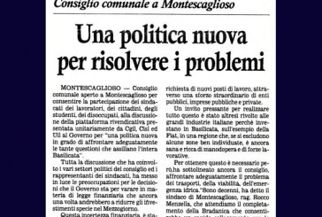 5 DICEMBRE: UNA POLITICA NUOVA