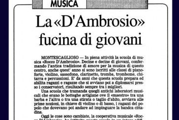 25 NOVEMBRE: E ADESSO… MUSICA!