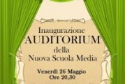 Montescaglioso, inaugurazione auditorium scuola media