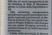 Articolo 1- MDP inagura la sede