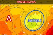 FINE SETTIMANA: INSTABILITÀ SPARSA E ANCORA CALDO LONTANO.