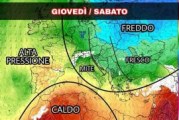 BREVE PEGGIORAMENTO CONFERMATO: CALO TERMICO E QUALCHE TEMPORALE.